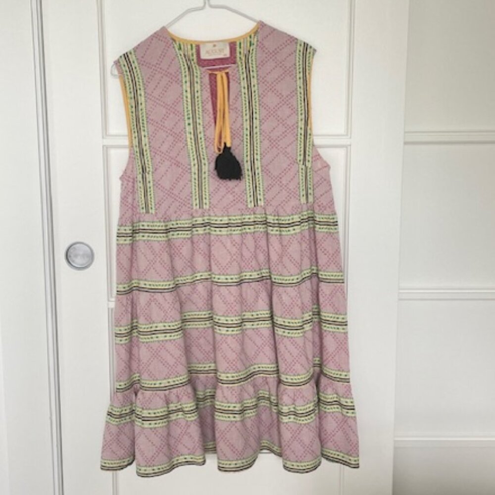 Beautiful August Resort Wear Sleeveless Dress in S/M made by ΑΜΑΖ made in Greece